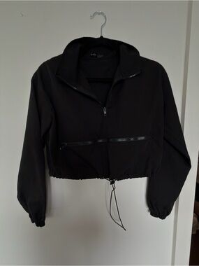 3/$45 Black Cropped Pullover Bomber Jacket